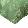 vidaXL Coussins de palette lot de 2 motif de feuilles tissu Oxford