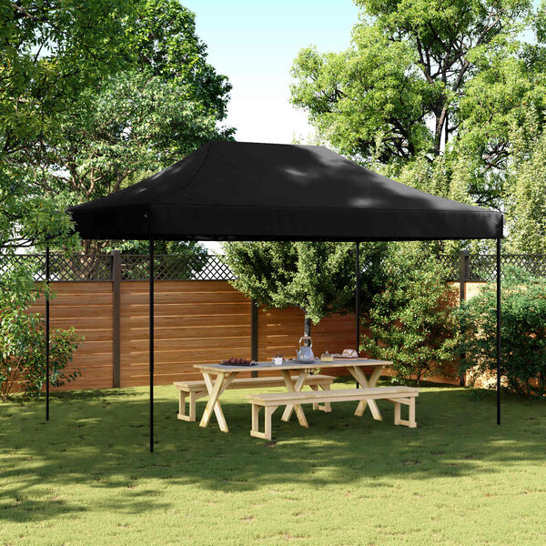 vidaXL Tente de r&eacute;ception pliable escamotable noir 440x292x315 cm