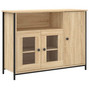 vidaXL Buffet ch&ecirc;ne sonoma 100x35x75 cm bois d'ing&eacute;nierie