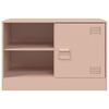 vidaXL Meuble TV rose 67x39x44 cm acier