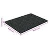 vidaXL Tapis de patio en granulat de caoutchouc Noir 6 x 9 x 0,3 cm