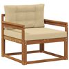 vidaXL Sofa de milieu ext&eacute;rieur Naturel