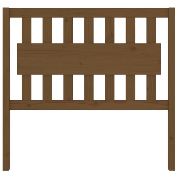 vidaXL Tête de lit Marron miel 105,5x4x100 cm Bois massif de pin