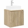 vidaXL Vanit&eacute; de lavabo mural Ch&ecirc;ne Sonoma 49,5 x 41 x 62,5 cm