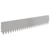 vidaXL Bordure de Pelouse 30 pc 103 x 20 cm Acier Argent&eacute;