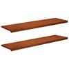 vidaXL Appuis de fen&ecirc;tre 2 pc Marron 140 x 40 x 2 cm
