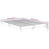 vidaXL Cadre de lit sans matelas gris b&eacute;ton 140x190 cm