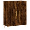 vidaXL Buffet haut Ch&ecirc;ne fum&eacute; 69,5x34x180 cm Bois d'ing&eacute;nierie