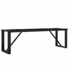vidaXL Pieds de table basse cadre en O 140x30x43 cm acier