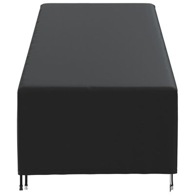 vidaXL Housse de chaise longue noir 195x76x40/80 cm oxford 420D