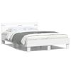 vidaXL Cadre de lit sans matelas blanc 135x190 cm