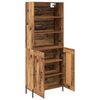 vidaXL Haut Armoire Bois Ancien 69,5 x 32,5 x 180 cm Bois d'ing&eacute;nierie