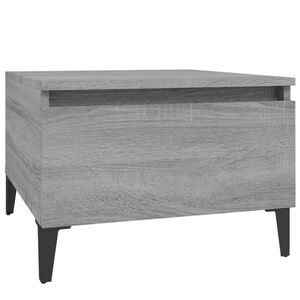 vidaXL Table d'appoint Sonoma gris 50x46x35 cm Bois d'ing&eacute;nierie