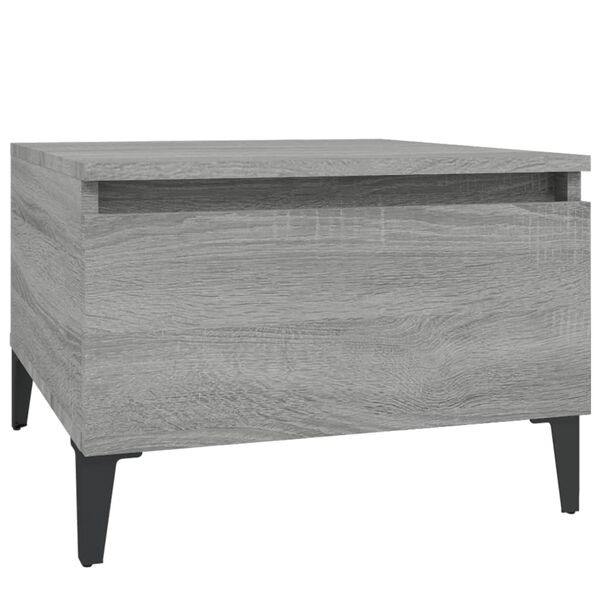 vidaXL Table d'appoint Sonoma gris 50x46x35 cm Bois d'ingénierie