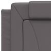 vidaXL Cadre de lit Viana sans matelas gris 90x190 cm similicuir