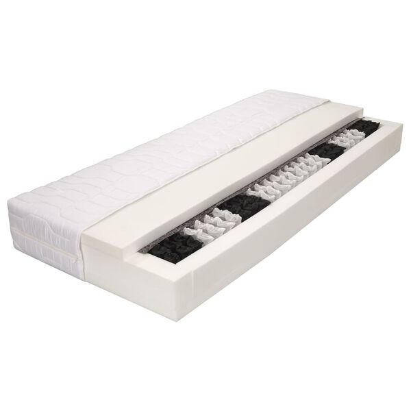 vidaXL Matelas 140 x 200 cm 7 zones Ressort ensach&eacute; 20 cm H2