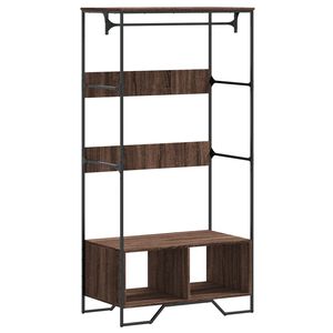 vidaXL Armoire ch&ecirc;ne marron 90x50x180 cm bois d'ing&eacute;nierie