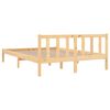 vidaXL Cadre de lit sans matelas bois massif 120x200 cm