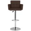 vidaXL Tabourets de bar lot de 2 marron similicuir
