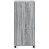 vidaXL Armoire à roulettes sonoma gris 55x40x91 cm bois d'ingénierie