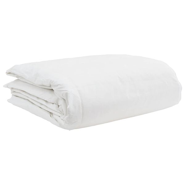vidaXL Ensemble de Duvet avec oreiller 3 pcs Blanc Plume de canard