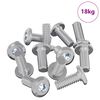 vidaXL Vis &agrave; T&ecirc;te Bloqu&eacute;e 3600 pcs Argent&eacute; Acier