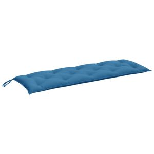 vidaXL Coussin de banc de jardin bleu m&eacute;lang&eacute; 150x50x7 cm tissu