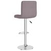 vidaXL Tabourets de bar lot de 2 taupe tissu