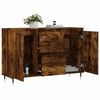 vidaXL Buffet chêne fumé 101,5x35x70 cm bois d'ingénierie