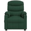 vidaXL Fauteuil inclinable Vert fonc&eacute; Tissu