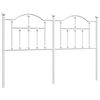vidaXL Tête de lit métal blanc 135 cm