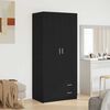 vidaXL Armoire Ch&ecirc;ne noir 80 x 52 x 180 cm Bois d'ing&eacute;nierie