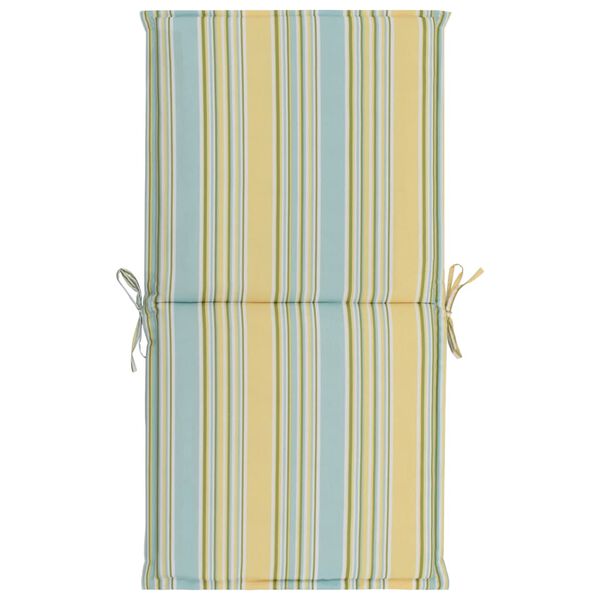 vidaXL Coussins de chaise de jardin lot de 2 Multicolore 100x50x3 cm
