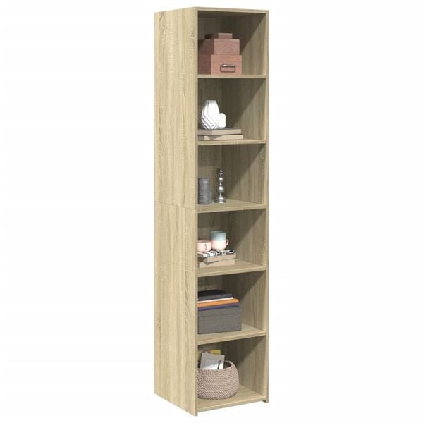 vidaXL Buffet haut ch&ecirc;ne sonoma 40x41x185 cm bois d'ing&eacute;nierie