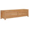 vidaXL Meuble TV 115x30x35 cm bois de teck massif