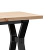 vidaXL Table basse cadre en Y 110x40x45,5 cm bois de pin massif acier