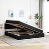 vidaXL Lit de Rangement avec matelas Noir 160 x 200 cm Velours