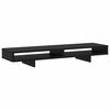 vidaXL Support de moniteur Noir 100 x 27 x 13 cm Bois d'ingénierie