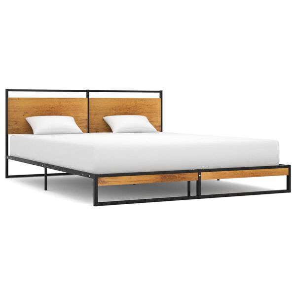 vidaXL Cadre de lit sans matelas m&eacute;tal 140x200 cm