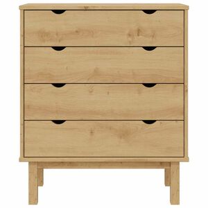 vidaXL Commode OTTA 76,5x39,5x90 cm Bois de pin massif