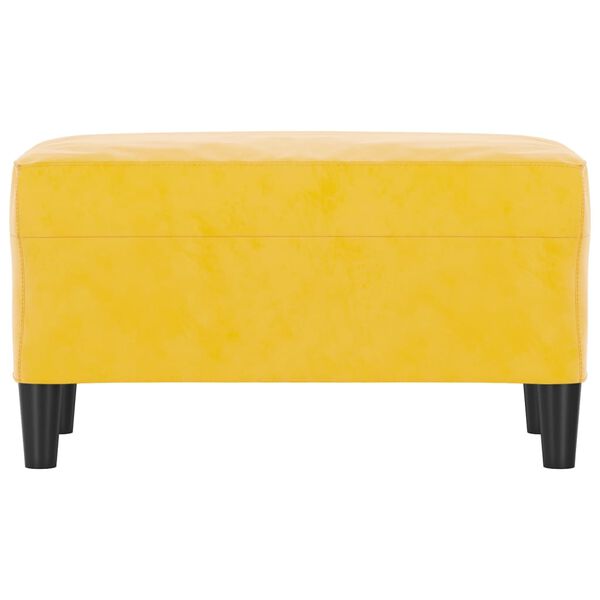 vidaXL Banc Jaune 70x35x41 cm Velours