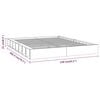 vidaXL Cadre de lit sans matelas blanc 140x200 cm bois massif