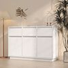 vidaXL Buffet blanc 110x36x75 cm bois massif de pin