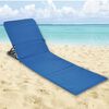 HI Chaise tapis de plage pliable PVC Bleu