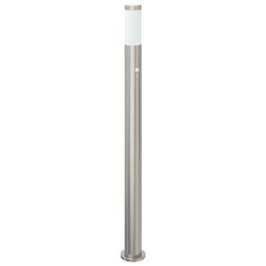 vidaXL Borne lumineuse avec d&eacute;tecteur 110 cm en acier inoxydable IP44