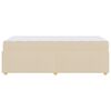 vidaXL Cadre de lit avec matelas Cr&egrave;me 80 x 200 cm tissu