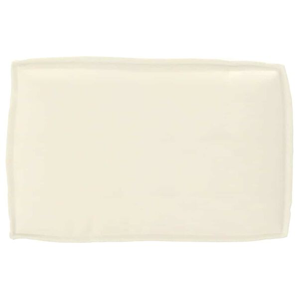 vidaXL Coussin pour dossier de palette Crème 60 x 40 x 12 cm