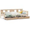 vidaXL Lit de jour avec tiroirs sans matelas 90x200 cm bois massif