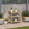 vidaXL Table de rempotage et &eacute;tag&egrave;res 82,5x45x86,5cm bois pin impr&eacute;gn&eacute;