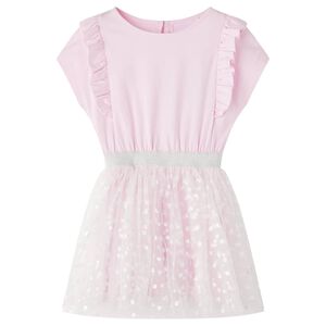 Robe pour filles volants rose clair 140